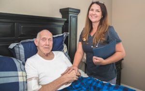 Parkinson-Patient in Pflege